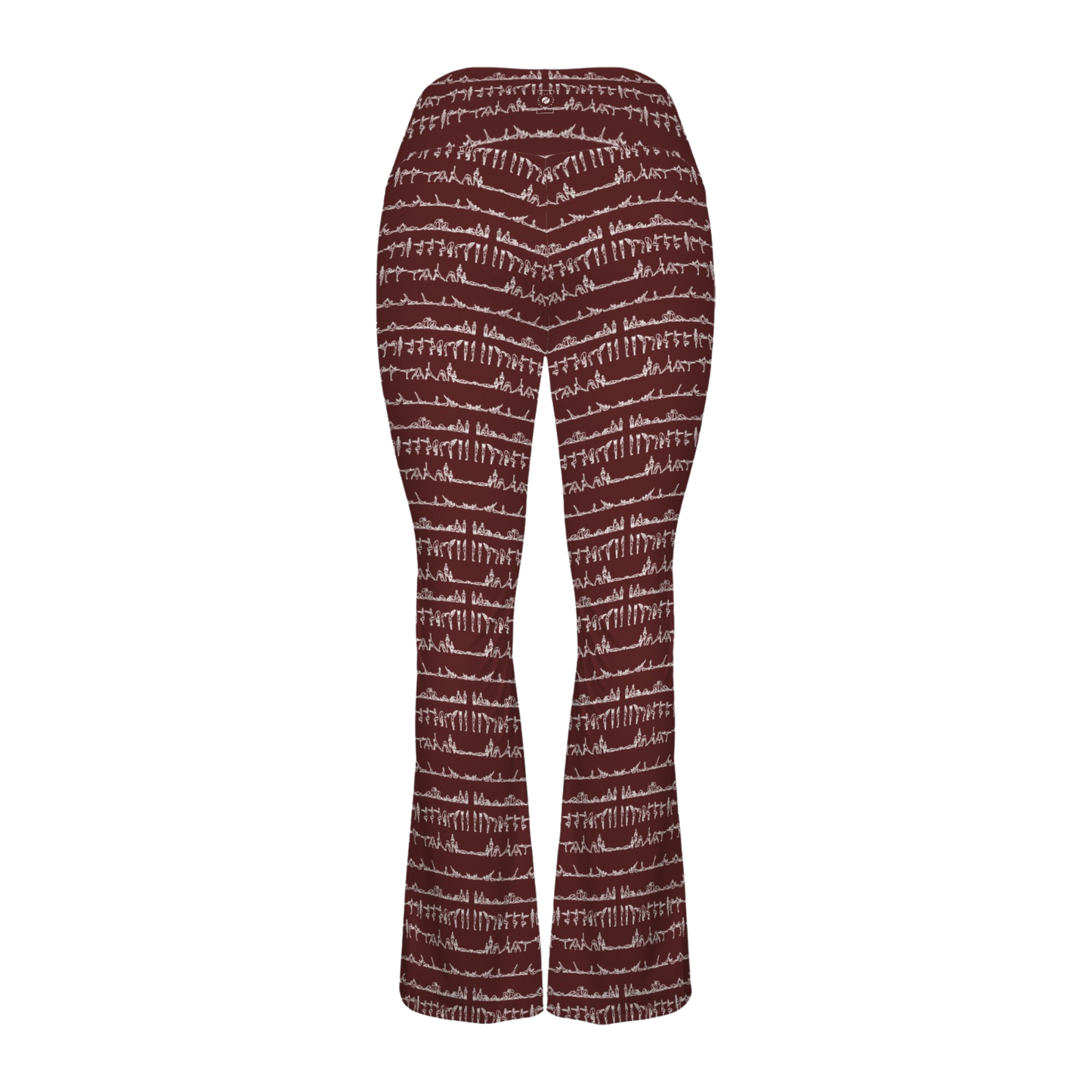 Bikram Ember - Cross Waisted Flair Leggings