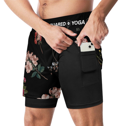 Botanicals - Comrpession Yoga Shorts