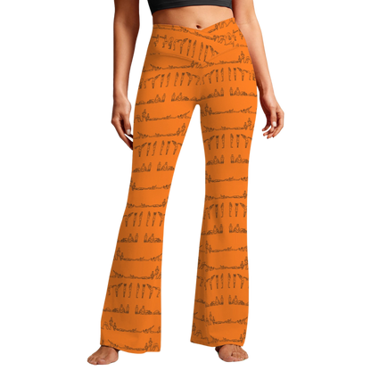 Bikram Series - Cross Waisted Flair Leggings