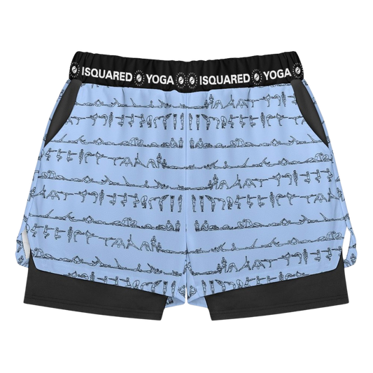 Bikram Pastel - Compression Yoga Shorts
