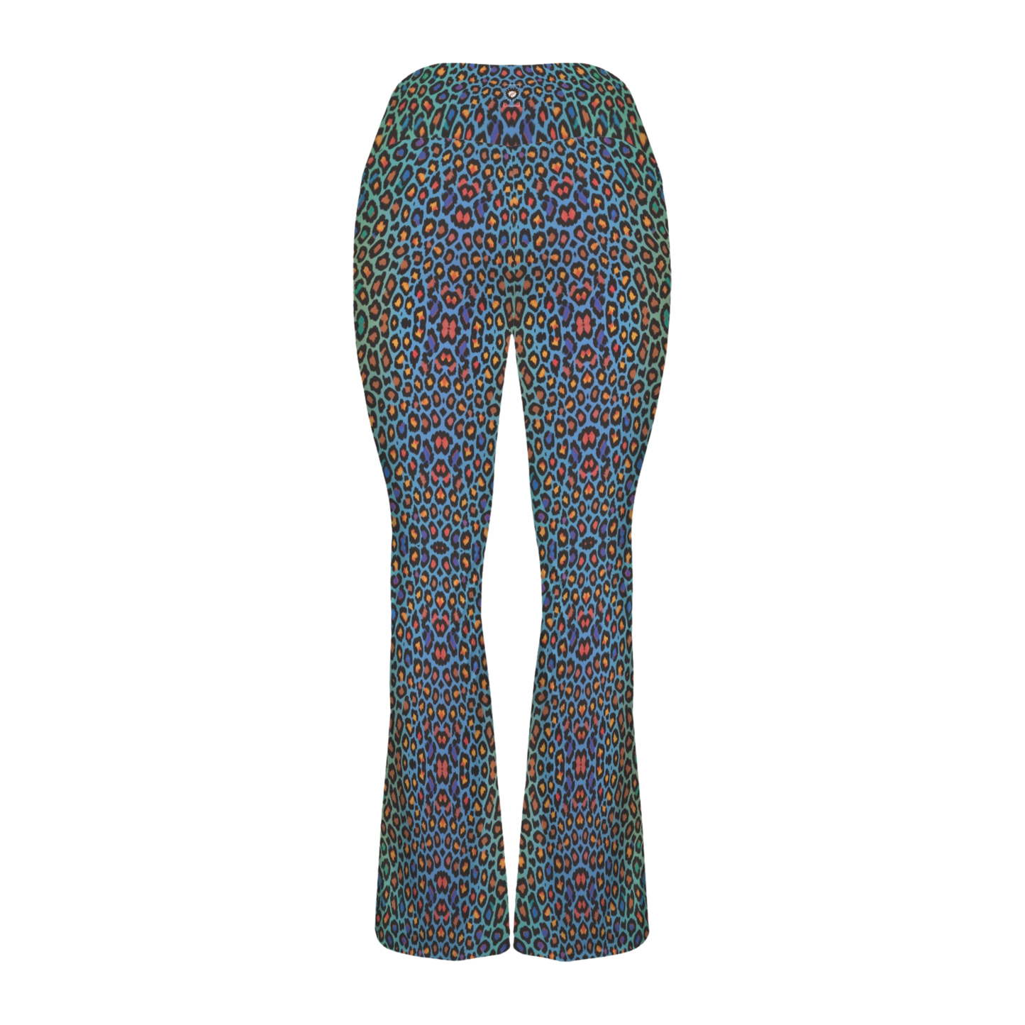 Wild Leopards - Cross Waisted Flair Leggings