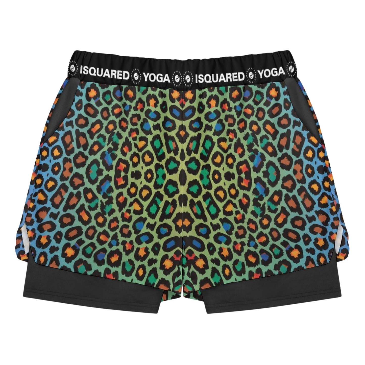 Wild Leopards - Compression Yoga Shorts