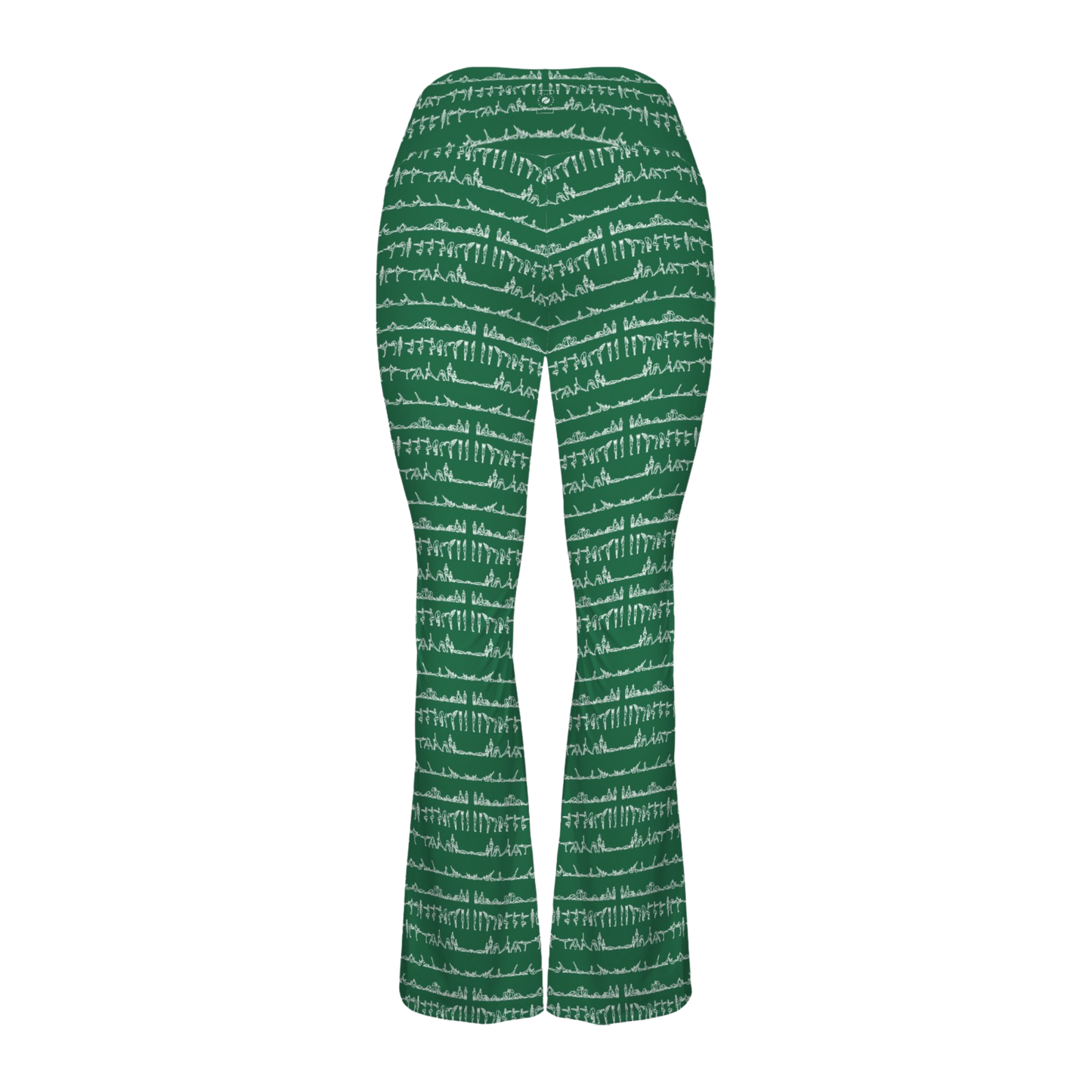 Bikram Ember - Cross Waisted Flair Leggings