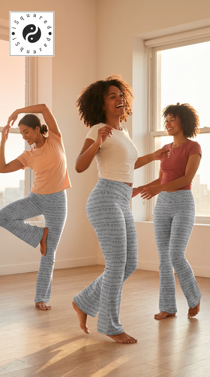 Bikram Pastel - Cross Waisted Flair Leggings