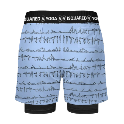 Bikram Pastel - Compression Yoga Shorts