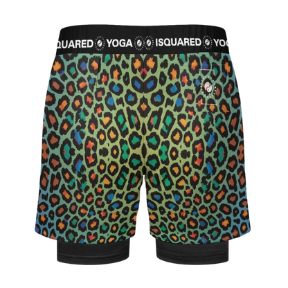 Wild Leopards - Compression Yoga Shorts