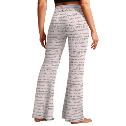 Bikram Pastel - Cross Waisted Flair Leggings