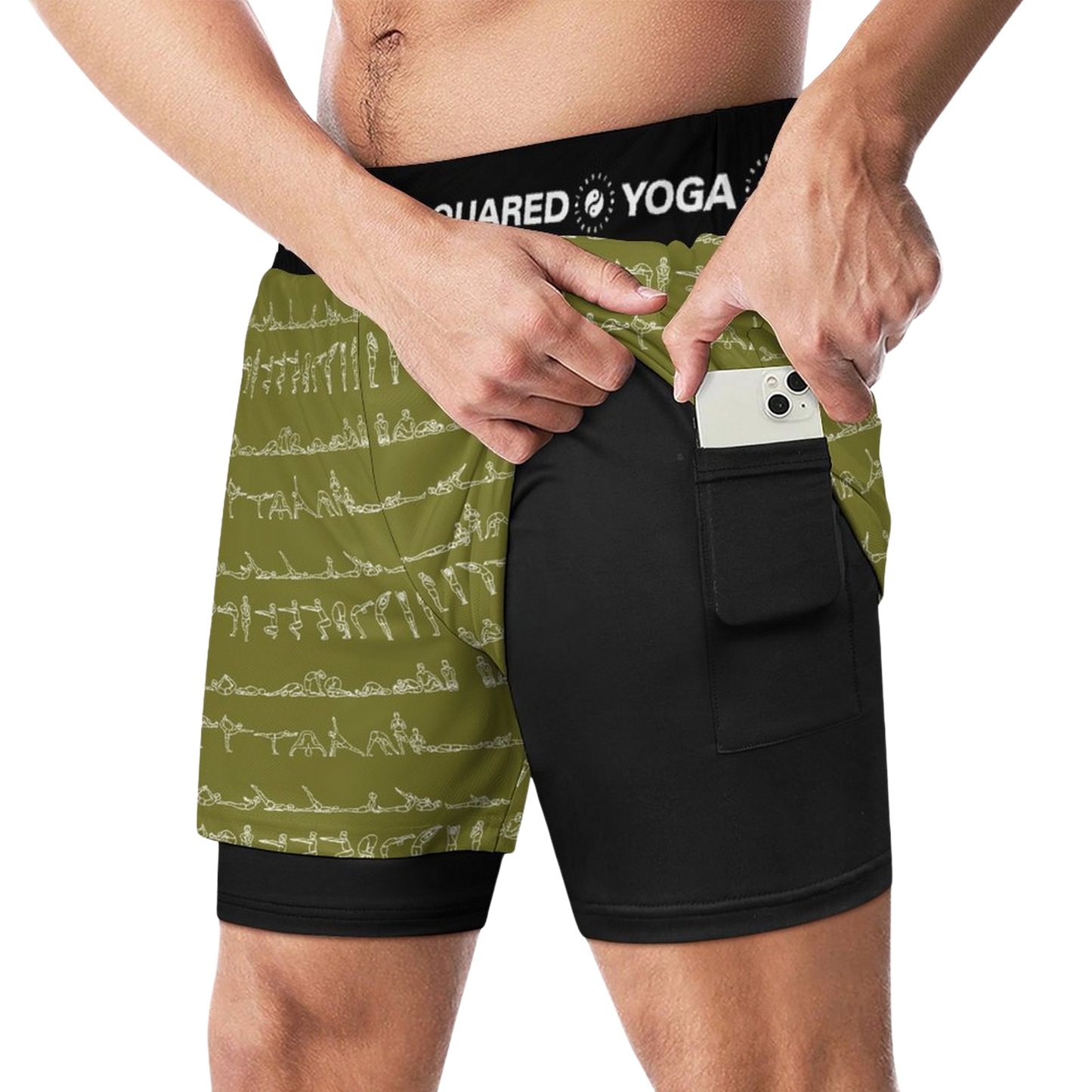 Bikram Ember - Compression Yoga Shorts