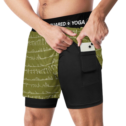 Bikram Ember - Compression Yoga Shorts