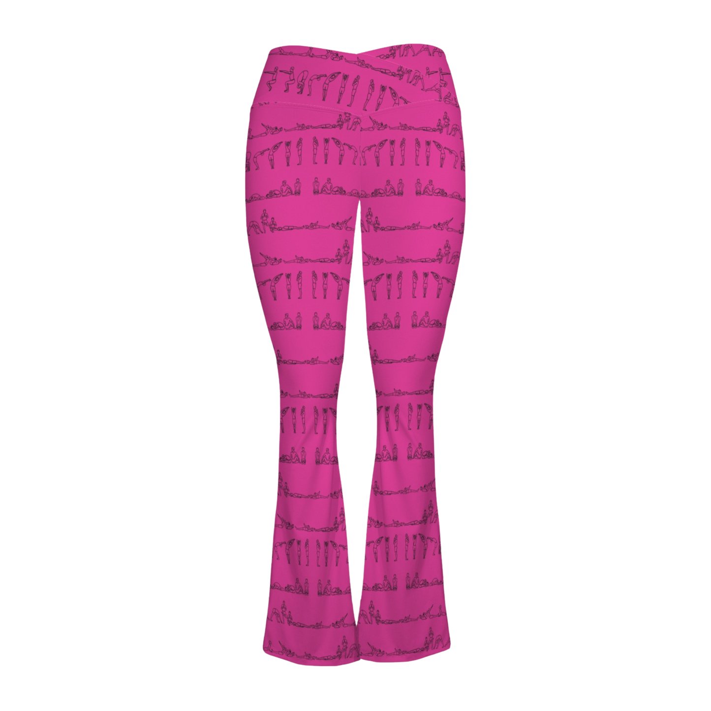 Bikram Series - Cross Waisted Flair Leggings