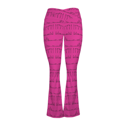 Bikram Series - Cross Waisted Flair Leggings