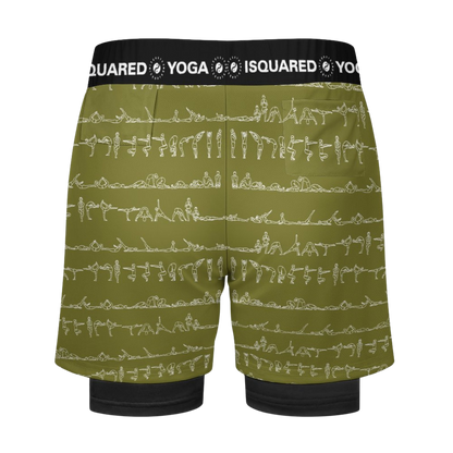 Bikram Ember - Compression Yoga Shorts