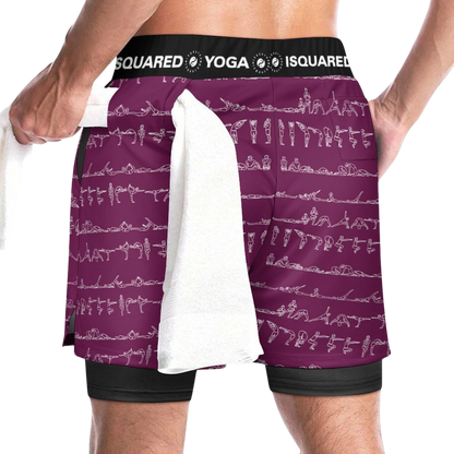 Bikram Ember - Compression Yoga Shorts