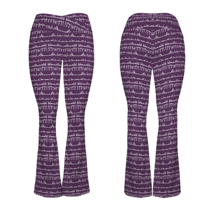 Bikram Ember - Cross Waisted Flair Leggings