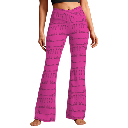 Bikram Series - Cross Waisted Flair Leggings