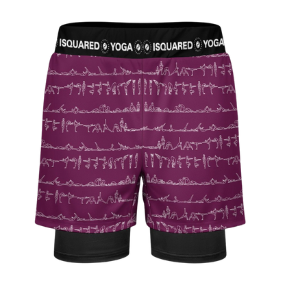 Bikram Ember - Compression Yoga Shorts