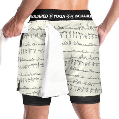 Bikram Series - Compression Yoga Shorts