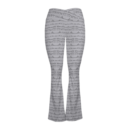 Bikram Pastel - Cross Waisted Flair Leggings