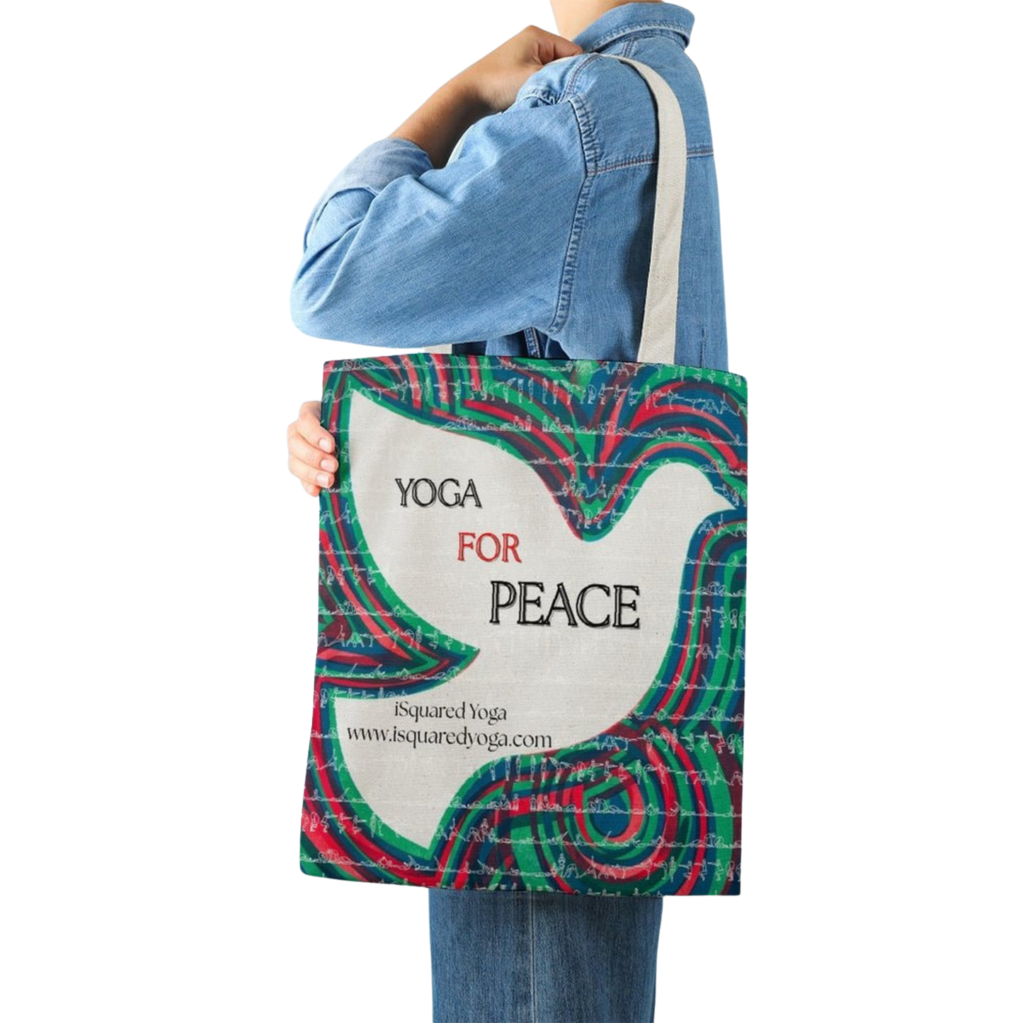 Yoga For Peace - iSquared Tote Bag