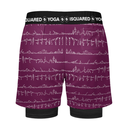 Bikram Ember - Compression Yoga Shorts