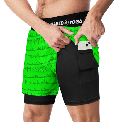 Bikram Series - Compression Yoga Shorts
