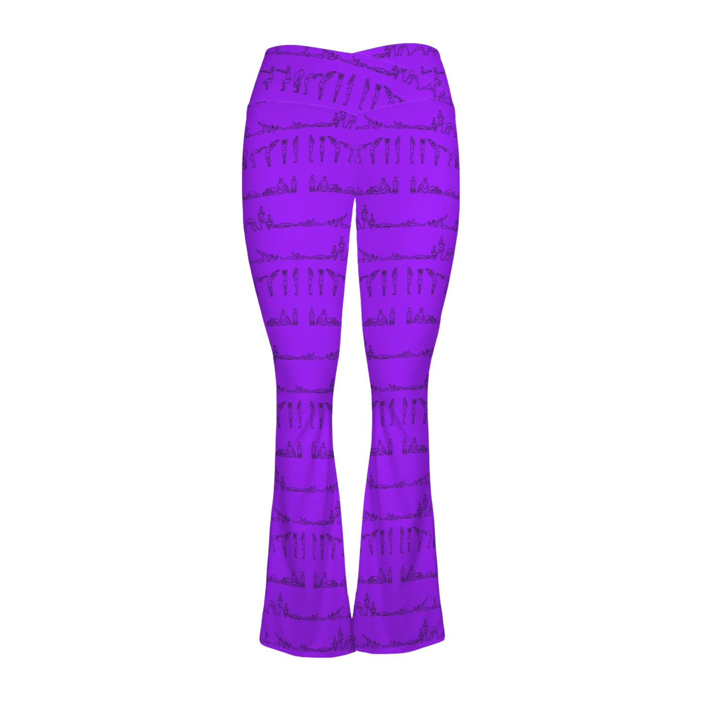 Bikram Series - Cross Waisted Flair Leggings