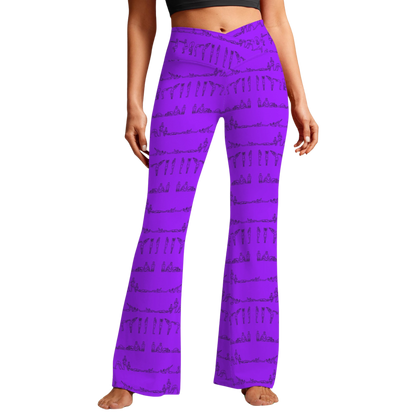 Bikram Series - Cross Waisted Flair Leggings