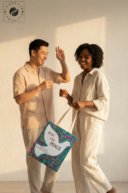 Yoga For Peace - iSquared Tote Bag