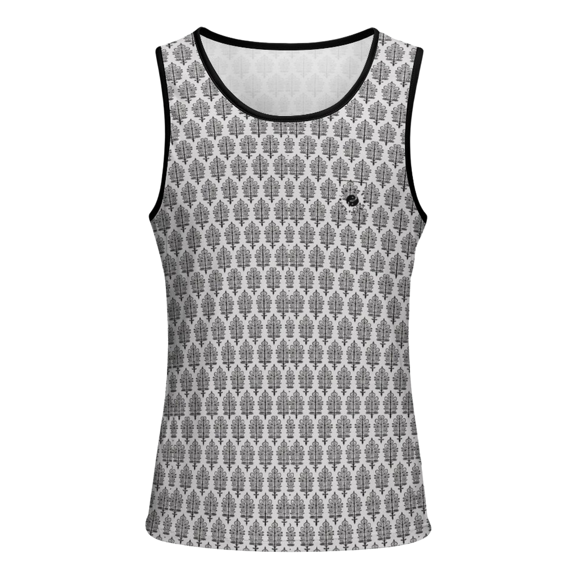 Jaipur Love iSquared Tank Top, sleeveless stretch top in printed Rajasthan-inspired patterns for workouts and layering