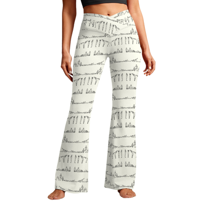 Bikram Series - Cross Waisted Flair Leggings