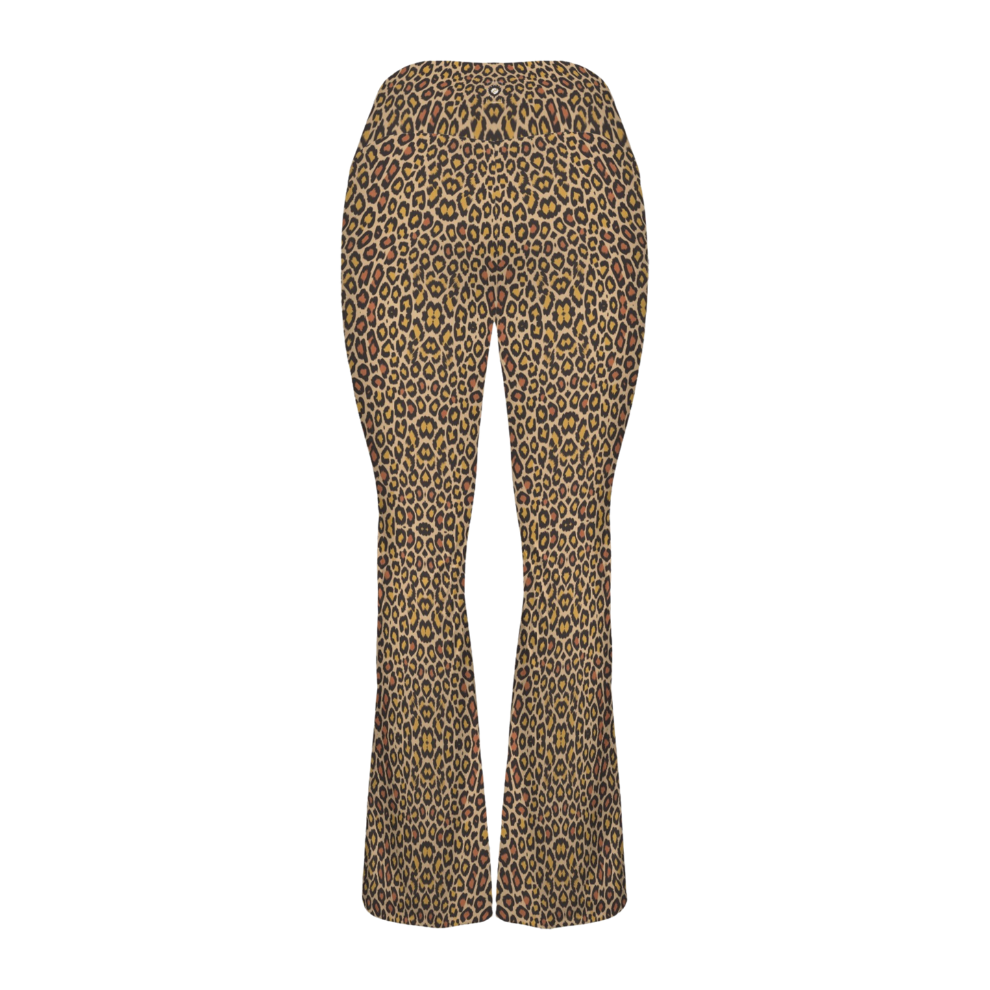 Wild Leopards - Cross Waisted Flair Leggings
