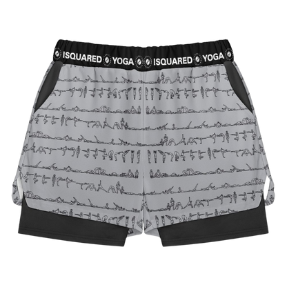 Bikram Pastel - Compression Yoga Shorts