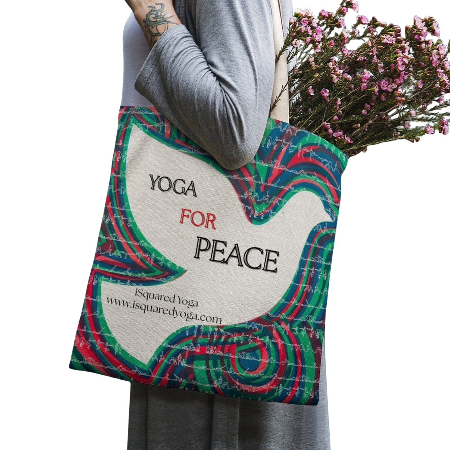 Yoga For Peace - iSquared Tote Bag