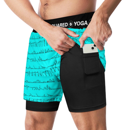 Bikram Series - Compression Yoga Shorts
