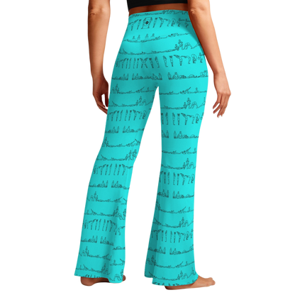 Bikram Series - Cross Waisted Flair Leggings