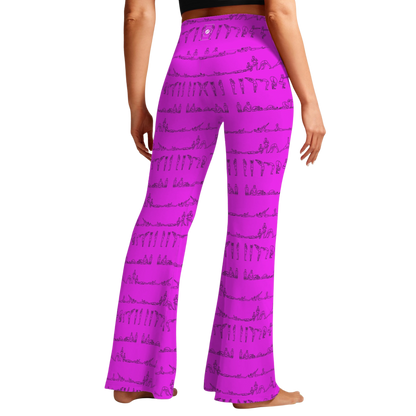 Bikram Series - Cross Waisted Flair Leggings
