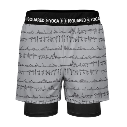 Bikram Pastel - Compression Yoga Shorts