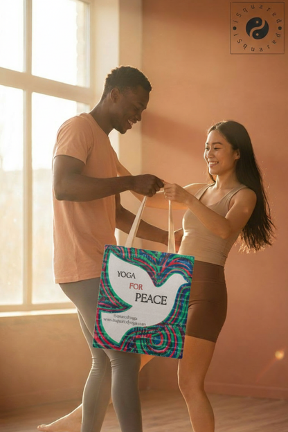 Yoga For Peace - iSquared Tote Bag