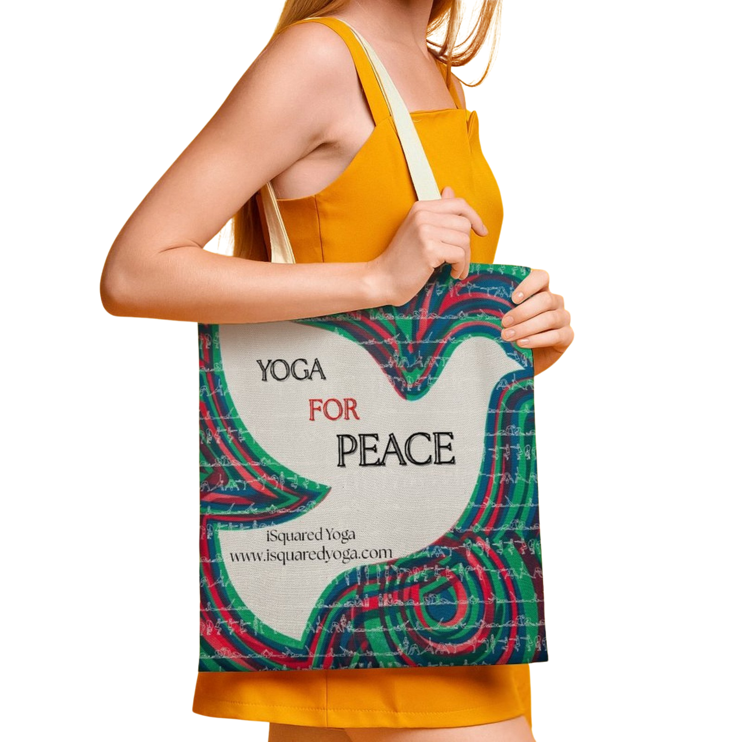 Yoga For Peace - iSquared Tote Bag