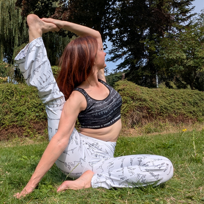 Bikram Series - Cross Waisted Flair Leggings