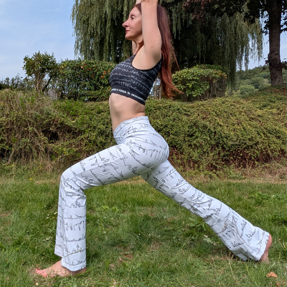 Bikram Series - Cross Waisted Flair Leggings