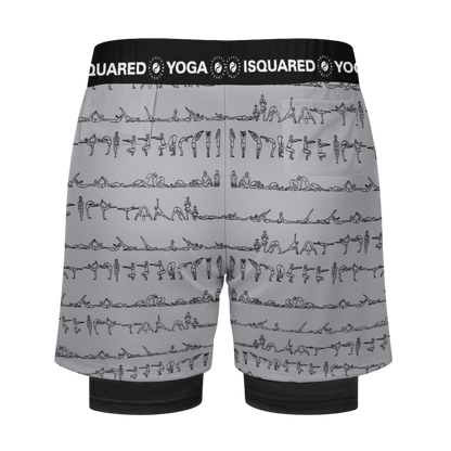 Bikram Pastel - Compression Yoga Shorts