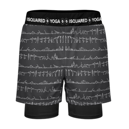 Bikram Ember - Compression Yoga Shorts