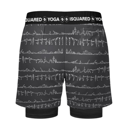 Bikram Ember - Compression Yoga Shorts