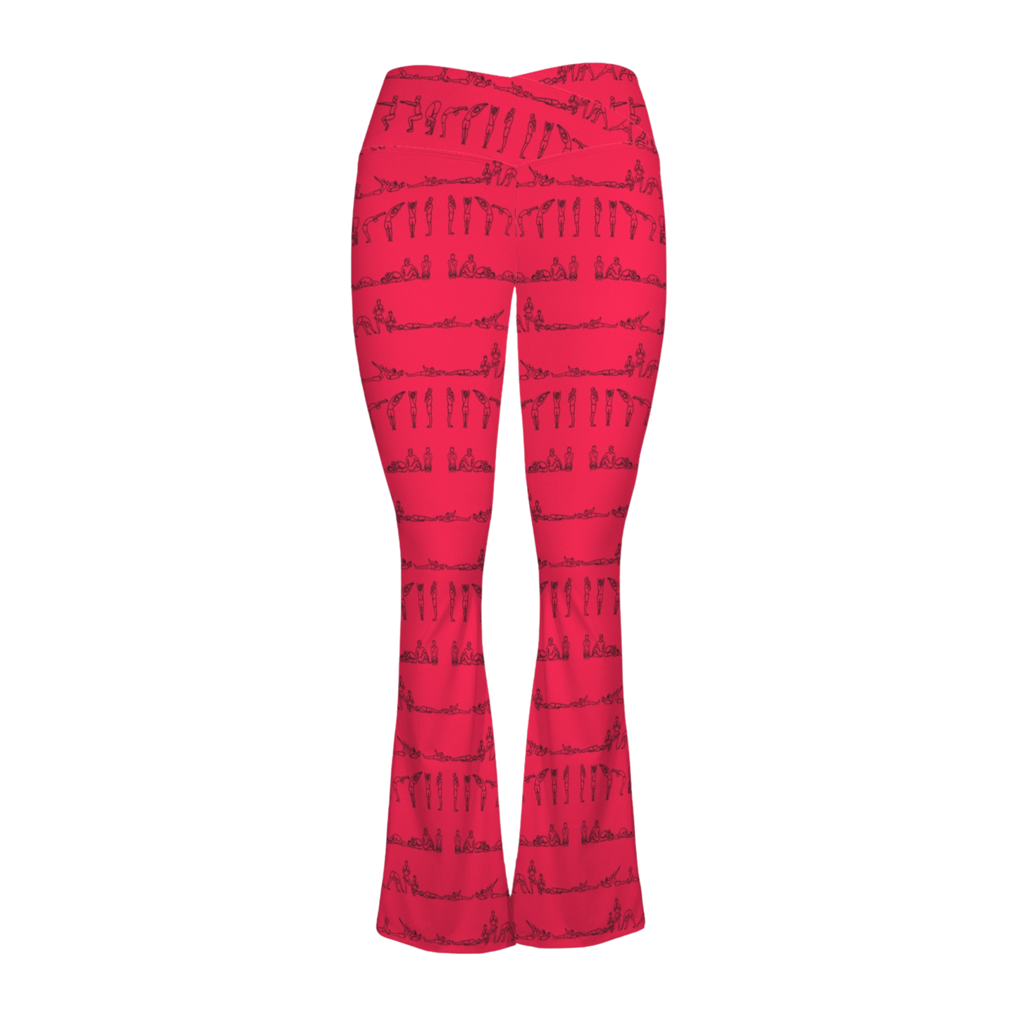 Bikram Series - Cross Waisted Flair Leggings