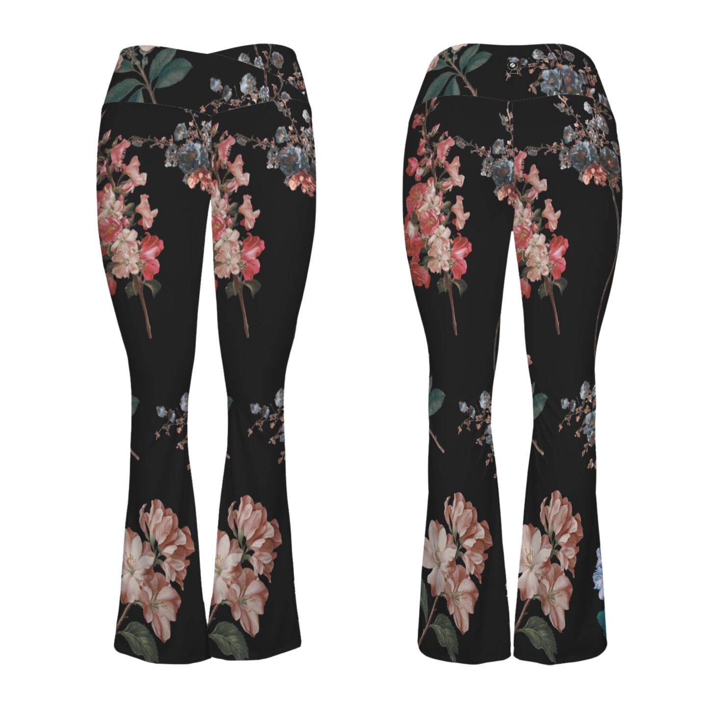 Botanicals - Cross Waisted Flair Leggings