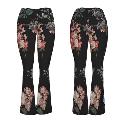 Botanicals - Cross Waisted Flair Leggings