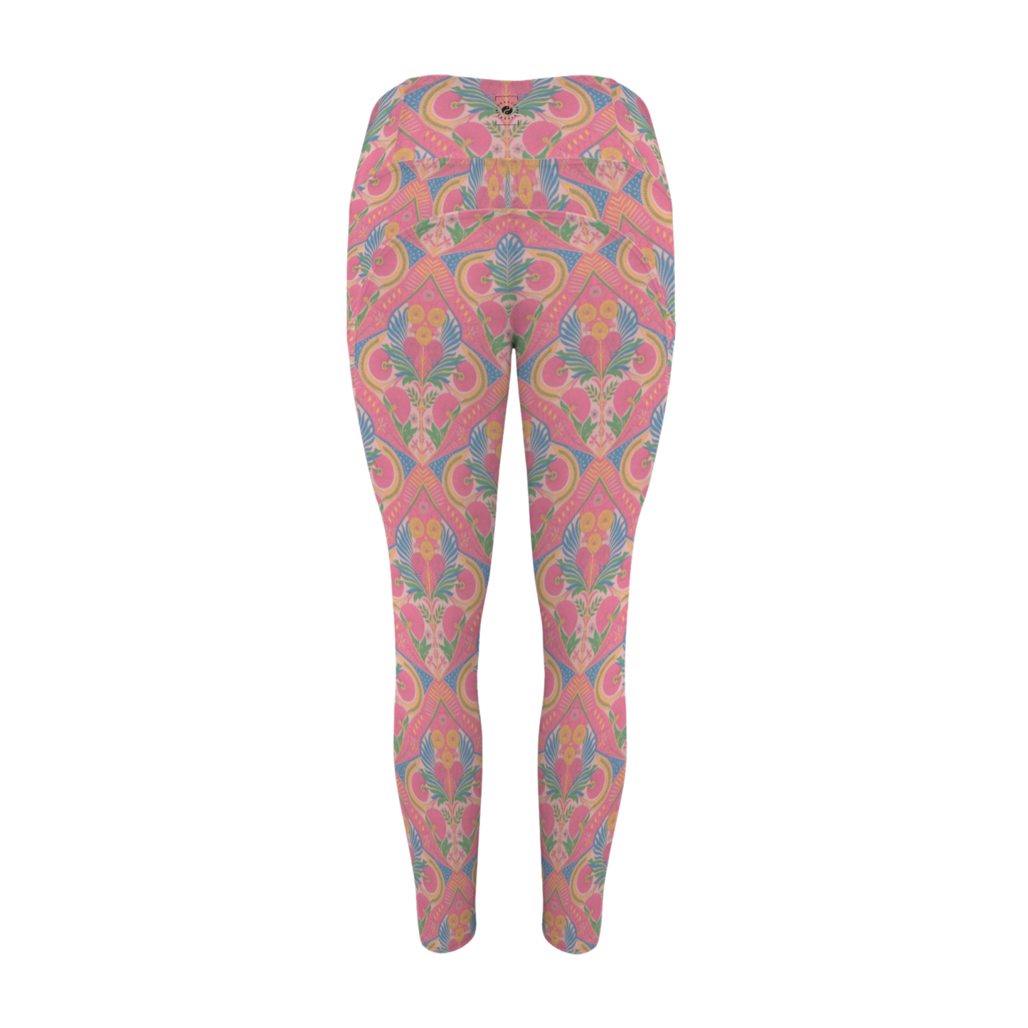 Jaipur Love iSquared Pocket Leggings with high-rise waistband, 4-way stretch fabric, and two side pockets