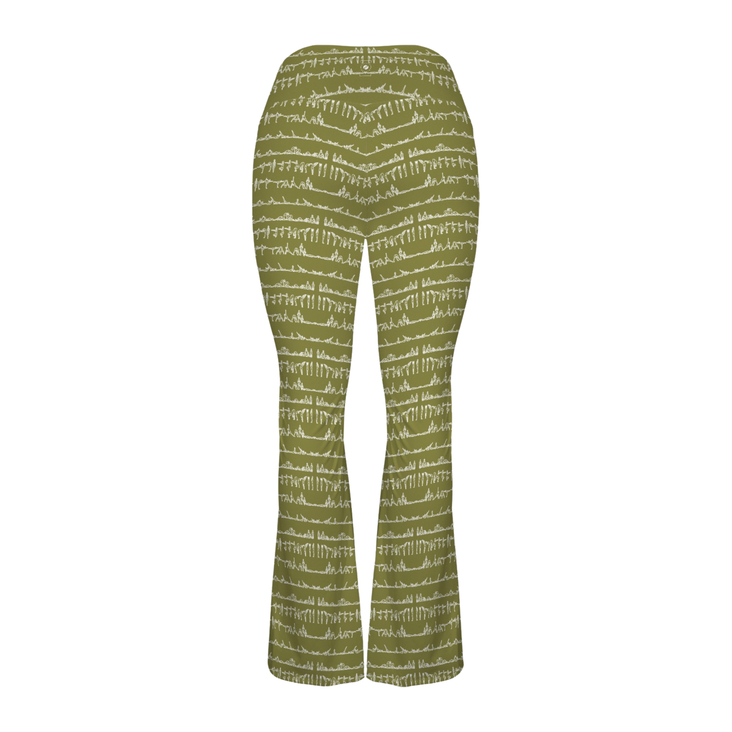 Bikram Ember - Cross Waisted Flair Leggings