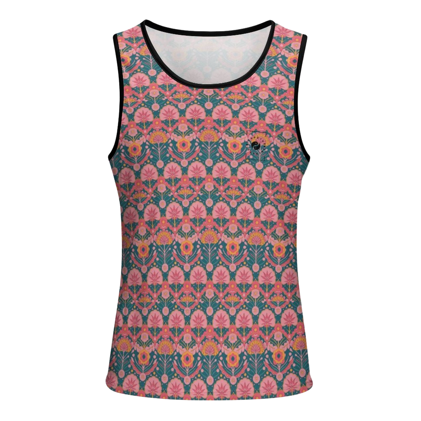 Jaipur Love iSquared Tank Top, sleeveless stretch top in printed Rajasthan-inspired patterns for workouts and layering
